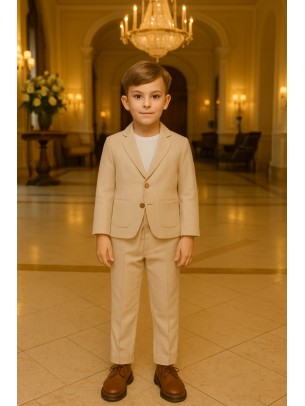 Βρεφικό Σετ Για Αγόρι 6-24 Μηνών Ανοιχτό Καφέ