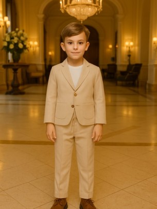 Βρεφικό Σετ Για Αγόρι 6-24 Μηνών Ανοιχτό Καφέ