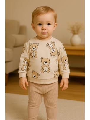 Βρεφικό Σετ Για Αγόρι 6-24 Μηνών Καφέ