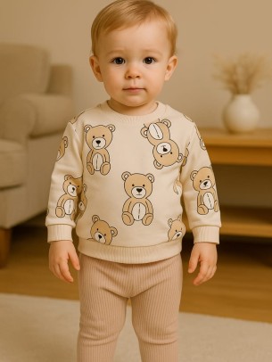 Βρεφικό Σετ Για Αγόρι 6-24 Μηνών Καφέ