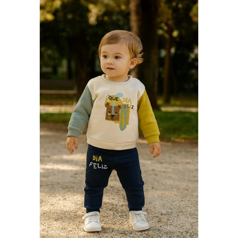 Βρεφικό Σετ Για Αγόρι 6-24 Μηνών Εκρού