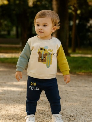 Βρεφικό Σετ Για Αγόρι 6-24 Μηνών Εκρού