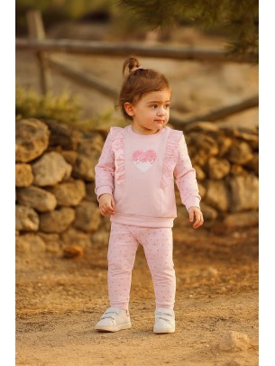 Βρεφικό Σετ Για Κορίτσι 6-24 Μηνών Ρόζ