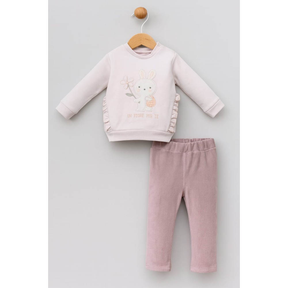 Βρεφικό Σετ Για Κορίτσι 6-24 Μηνών Πούδρα