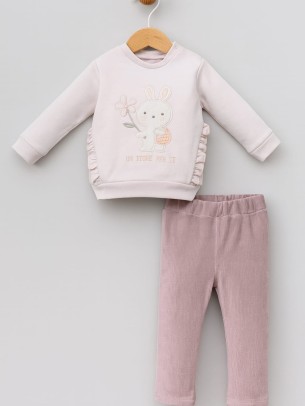 Βρεφικό Σετ Για Κορίτσι 6-24 Μηνών Πούδρα