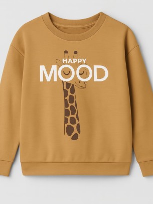 Παιδικό Φούτερ με Για Κορίτσι 6-10 Χρονών Καφέ