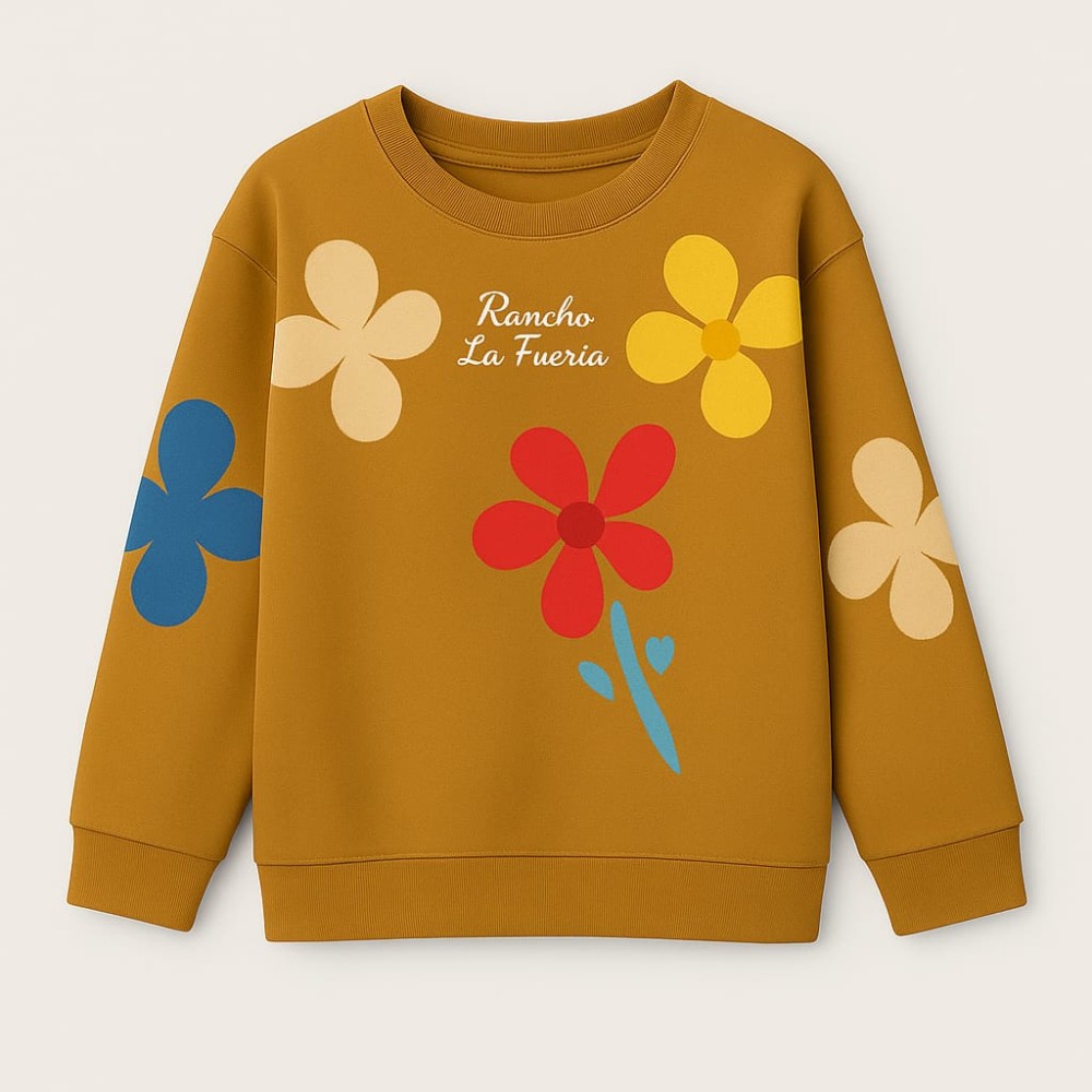 Παιδικό Φούτερ με Φλίς  Για Κορίτσι 7-11 Χρονών Καφέ