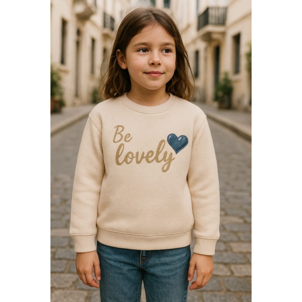 Παιδική Μπλούζα Για Κορίτσι 11-14 Χρονών Μπεζ 