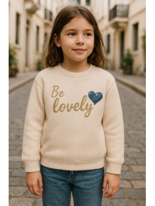 Παιδική Μπλούζα Για Κορίτσι 11-14 Χρονών Μπεζ 