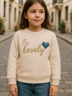 Παιδική Μπλούζα Για Κορίτσι 11-14 Χρονών Μπεζ 