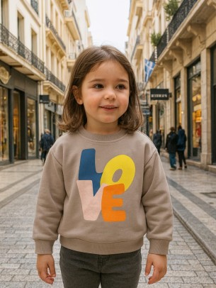 Παιδική Μπλούζα Για Κορίτσι 2-5 Χρονών Μπεζ 