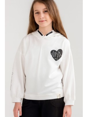 Παιδική Μπλούζα Για Κορίτσι 6-9 Χρονών Λευκό