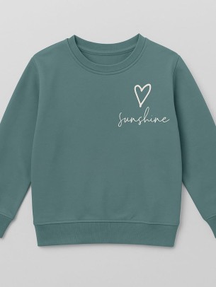 Παιδικό Φούτερ Για Κορίτσι 5-8 Χρονών Πετρόλ