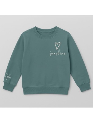 Παιδικό Φούτερ Για Κορίτσι 5-8 Χρονών Πετρόλ