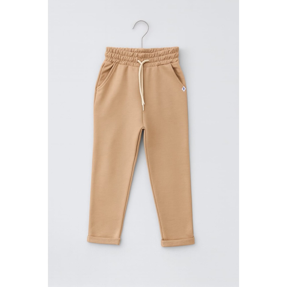 Παιδικό Παντελόνι Φόρμας Για Κορίτσι 6-10 Χρονών Ανοιχτό Καφέ