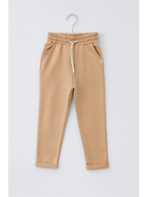 Παιδικό Παντελόνι Φόρμας Για Κορίτσι 10-14 Χρονών Ανοιχτό Καφέ