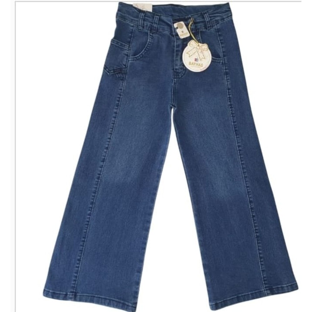 Παιδικό Παντελόνι Τζιν Για Κορίτσι 5-8 Χρονών Μπλε
