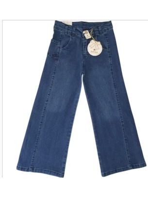 Παιδικό Παντελόνι Τζιν Για Κορίτσι 5-8 Χρονών Μπλε