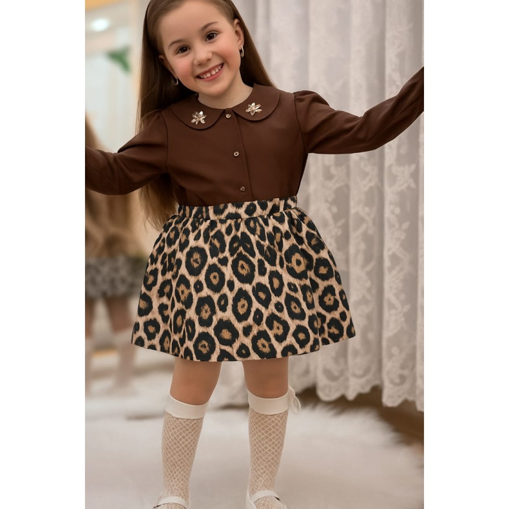 Παιδικό Σετ Για Κορίτσι 5-9 Χρονών Καφέ
