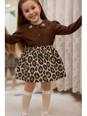 Παιδικό Σετ Για Κορίτσι 5-9 Χρονών Καφέ