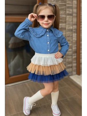 Παιδικό Σετ Για Κορίτσι 2-6 Χρονών Μπλε