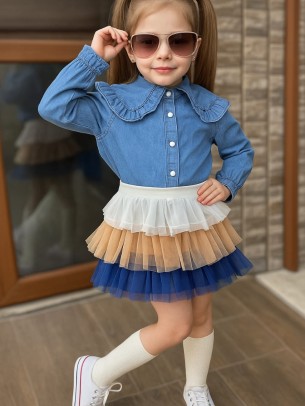 Παιδικό Σετ Για Κορίτσι 2-6 Χρονών Μπλε