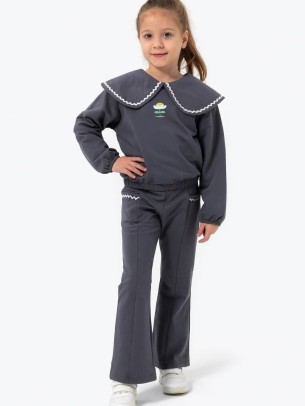 Παιδικό Σετ Φόρμα  Για Κορίτσι 3-6 Χρονών Ανθρακί