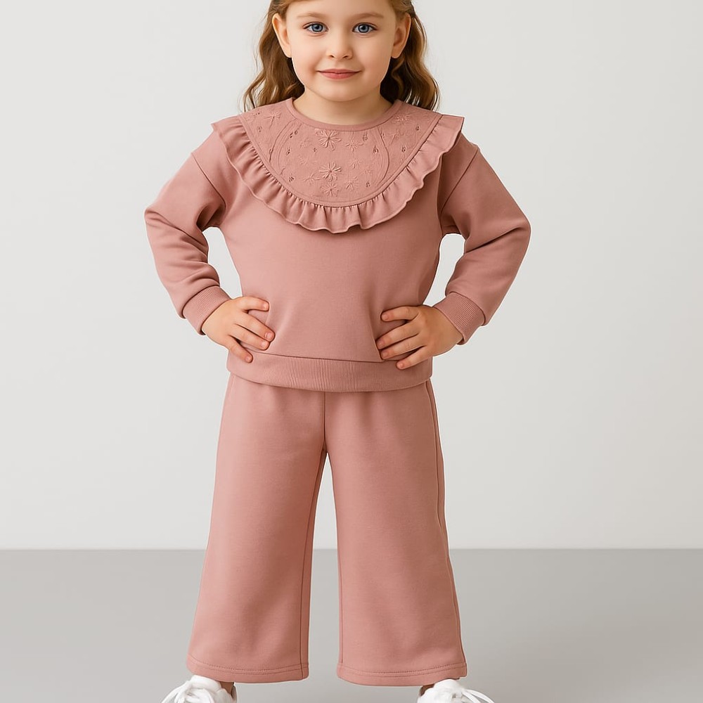 Παιδικό Σετ Φόρμα  Για Κορίτσι 2-5 Χρονών Ροζ