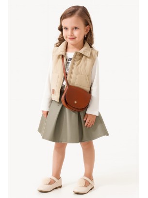 Παιδικό Σετ Για Κορίτσι 2-5 Χρονών Ανοιχτό Καφέ