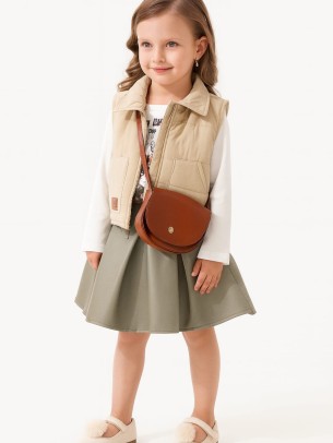 Παιδικό Σετ Για Κορίτσι 2-5 Χρονών Ανοιχτό Καφέ