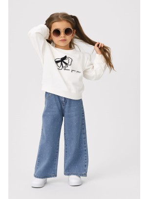 Παιδικό Σετ Για Κορίτσι 6-10 Χρονών  Λευκό - Μπλε