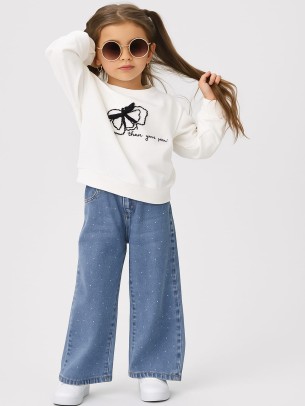 Παιδικό Σετ Για Κορίτσι 6-10 Χρονών  Λευκό - Μπλε