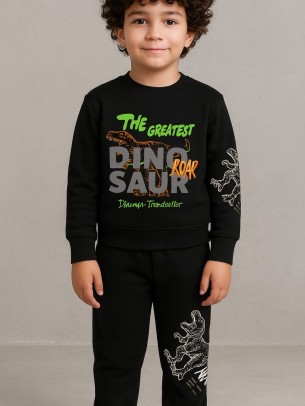 Παιδικό Σετ Φόρμα  Για Αγόρι  2-5  Χρονών Μαύρο