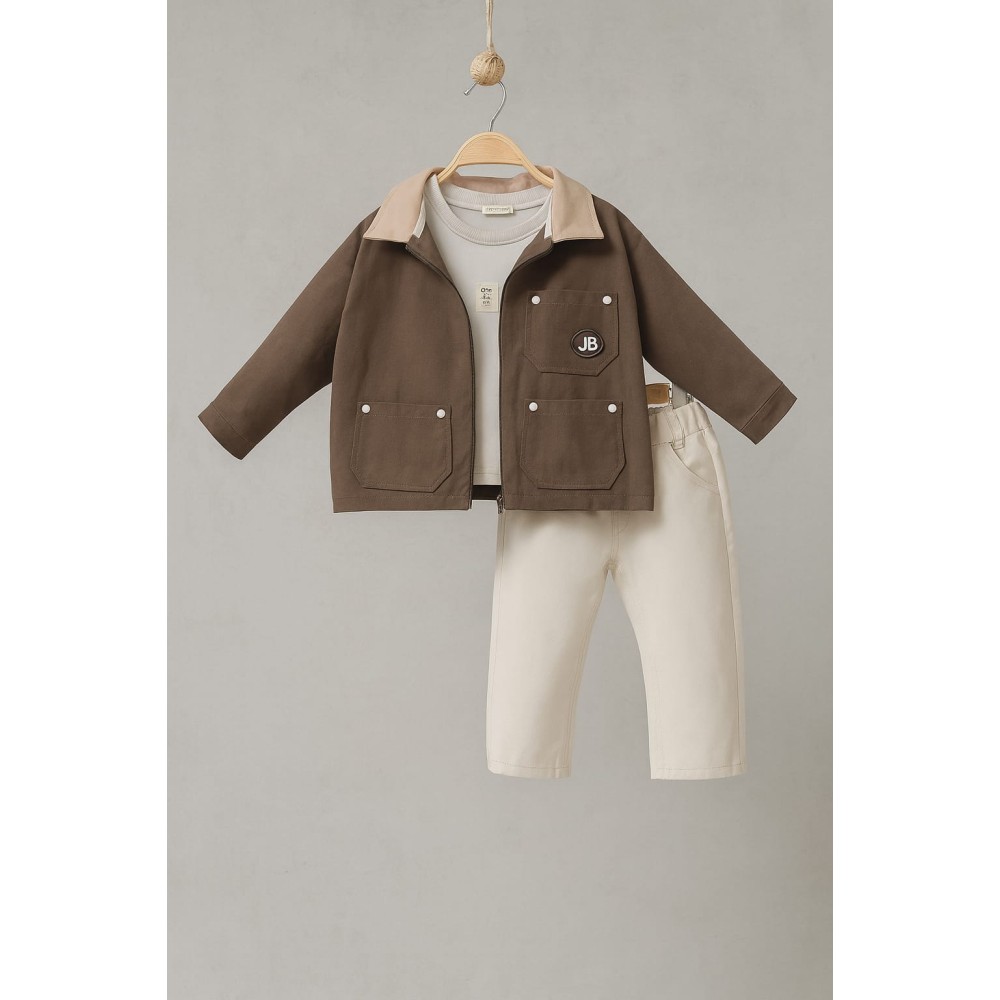 Παιδικό Σετ Για Αγόρι  2-5  Χρονών Χακί 