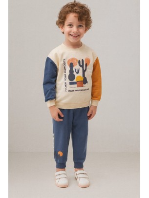 Παιδικό Σετ Φόρμα  Για Αγόρι  2-5 Χρονών Μπλε