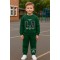 Παιδικό Σετ Φόρμα  Με Φλίς  Για Αγόρι 4-7  Χρονών Πετρόλ 