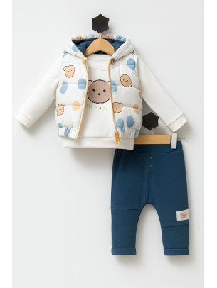 Βρεφικό Σετ Για Αγόρι 6-18 Μηνών Πετρόλ