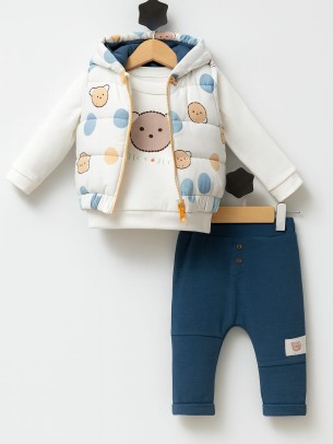 Βρεφικό Σετ Για Αγόρι 6-18 Μηνών Πετρόλ