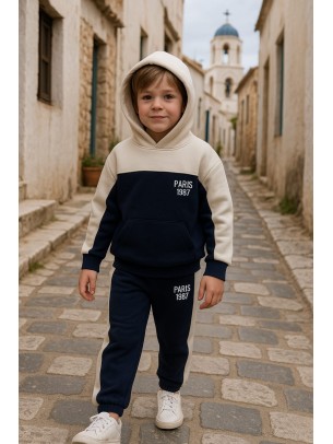 Παιδικό Σετ Φόρμα Φλις Για Αγόρι 4-7 Χρονών Μπλε