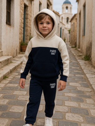 Παιδικό Σετ Φόρμα Φλις Για Αγόρι 4-7 Χρονών Μπλε