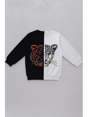 Παιδικό Φούτερ Για Αγόρι 2-5 Χρονών Μαυρο