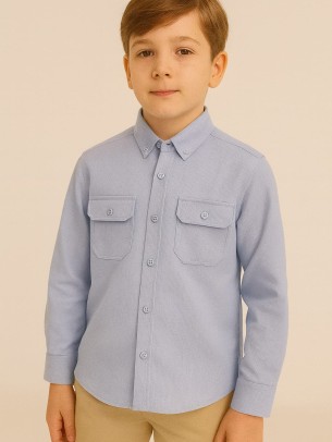 Παιδικό Πουκάμισο Για Αγόρι 8-11 Χρονών Μπλε