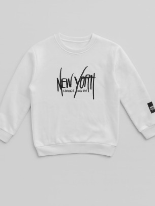 Παιδικό Φούτερ με Φλίς  Για Αγόρι 8-12 Χρονών Λευκό