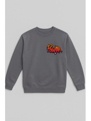 Παιδικό Φούτερ Για Κορίτσι 8-12 Χρονών Γκρι