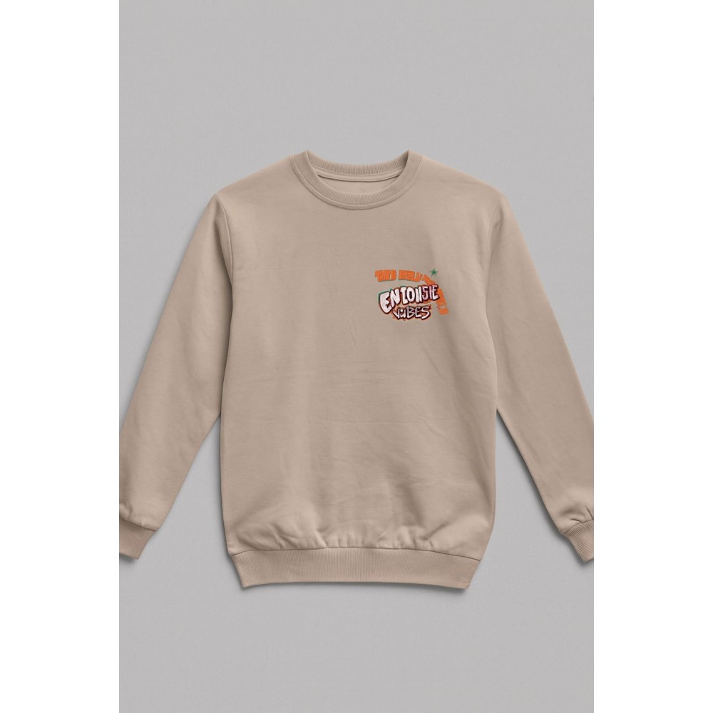 Παιδικό Φούτερ Για Αγόρι 8-12 Χρονών Μπεζ