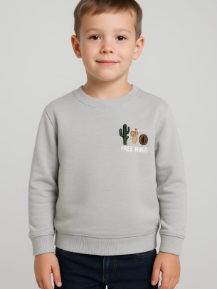 Παιδικό Φούτερ με Φλίς  Για Αγόρι 5-9 Χρονών Μπεζ