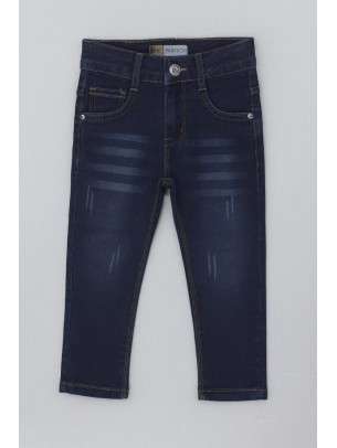 Παιδικό Παντελόνι Τζιν Για Αγόρι 3-7 Χρονών Μπλε