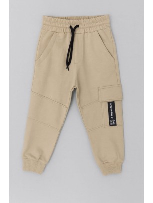 Παιδικό Παντελόνι Φόρμας Για Αγόρι 2-6 Χρονών Μπεζ