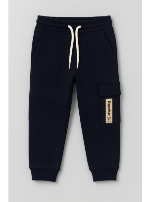 Παιδικό Παντελόνι Φόρμας Για Αγόρι 2-6 Χρονών Σκούρο Μπλε