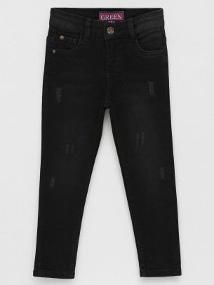 Παιδικό Παντελόνι Τζιν Για Αγόρι 5-11 Χρονών Μαύρο